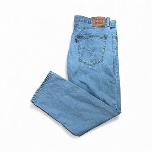Levis 505 Jeans Mens 36x32 Light Blue  Western Cowboy Rodeo Y2K  Straight